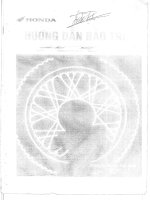 Hướng dẫn bảo trì xe honda PCX
