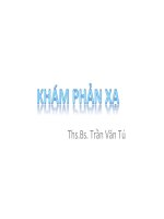 Bài giảng khám phản xạ   ths BS  trần văn tú