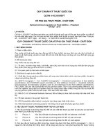 QUY CHUẨN KỸ THUẬT QUỐC GIA VỀ PHỤ GIA THỰC PHẨM  CHẤT ĐỘN