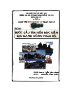 Bước đầu tìm hiểu đặc điểm địa danh đông nam bộ