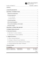 Improving customer satisfaction for packeged of the duc phat company in ho chi minh city 