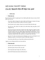 Tìm hiểu về đồ hộp rau quả