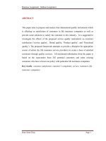 Determinants of customer satisfaction in life insurance companies 