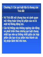 Các quy luật địa lý chung của trái đất