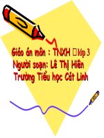 Hoạt động thần kinh ( tiếp theo) 