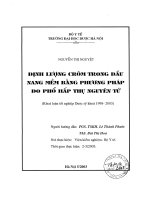 Định lượng crom trong dầu nang mềm bằng phương pháp đo phổ hấp thụ nguyên tử