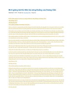 Bình giảng bài thơ bên kia sông đuống của hoàng cầm 