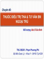 Bài giảng thuốc điều trị thận  tư vấn bệnh nhân ngoại trú   ths  BSCK1  phạm phương phi