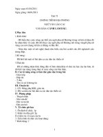 Giáo án văn 7 soạn hét tháng 5 chuân KTKN