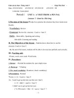 Giáo án tự chọn Tiếng Anh 9