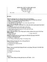 Đề thi khoa sử lớp 4 5 học kì 2