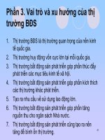 Vai trò và xu hướng của thị trường bất động sản