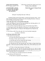 HD báo cáo tổng kết cấp THCS