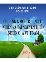 Môi trường tự nhiên và tài nguyên thiên nhiên của việt nam