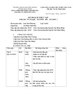 Kê Hoạch Thực Tập tuần giáo viên chủ nhiệm.