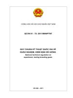 Quy chuẩn kỹ thuật quốc gia về khảo nghiệm kiểm định dê giống