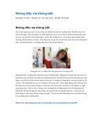 Những điều mẹ không biết 