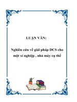 Luận văn nghiên cứu về giải pháp DCS cho một xí nghiệp, nhà máy 