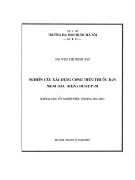 Nghiên cứu xây dựng công thức thuốc dán niêm mạc miệng diazepam