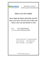 Hoàn thiện hệ thống nhận diện thương hiệu ngân hàng thương mại cổ phần đại chúng việt nam chi nhánh cần thơ 