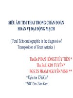 Bài giảng siêu âm tim thai trong chẩn đoán hoán vị đại động mạch
