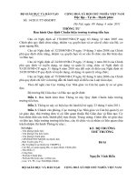 Thông tư 14/2011/TT BGD&ĐT về đánh giá hiệu trưởng trường Tiểu học