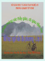 Dạy ngữ văn địa phương Nghệ An