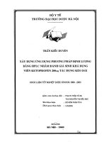 Xây dựng ứng dụng phương pháp định lượng bằng HPLC nhằm đánh giá sinh khả dụng viên ketoprofen 200 mg tác dụng kéo dài