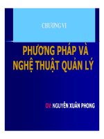Phương pháp và nghệ thuật quản lý trong khoa học quản lý