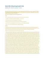 Quan điểm sống từng khoảnh khắc 