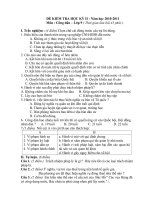 Đề thi HKII lớp 9 môn CD