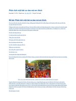 Phân tích một bài ca dao mà em thích 