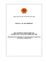 Quy chuẩn kỹ thuật quốc gia Vệ sinh thú y cơ sở ấp trứng gia cầm