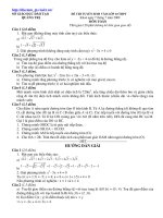 Giải đề thi vào lớp 10 môn Toán Quảng Trị