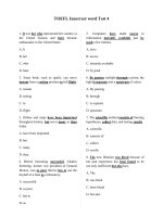 toefl incorrect word test 4 