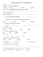 đề kiểm tra cuối kì II   lớp 5