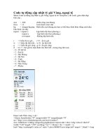 Code tự động cập nhật tỷ giá Vàng