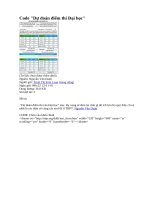 Code Dự đoán điểm thi Đại học