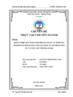 HOÀN THIỆN KẾ TOÁN CHI PHÍ SẢN XUẤT VÀ TÍNH GIÁ THÀNH SẢN PHẨM XÂY LẮP TẠI CÔNG TY CỔ PHẦN ĐẦU TƯ VÀ XÂY LẮP THÀNH AN 665