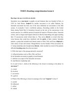 toefl reading comprehension lesson 6 