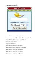 Code tra cứu từ điển