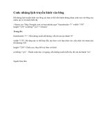 Code nhúng lịch truyền hình vào blog