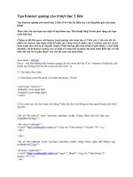 Tạo banner quảng cáo trượt dọc 2 bên