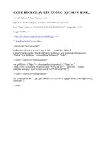 CODE HÌNH CHẠY LÊN XUỐNG DỌC MÀN HÌNH