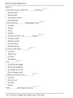 Trắc nghiệm Anh 9 TEST 12