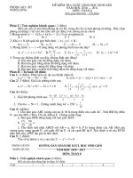 Đề và đáp án HSG toán 8