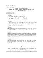 De tuyen sinh Toan 6 Tran Dai Nghia 2009 2010