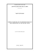 Nghiên cứu biến đổi ADN vùng promoter thuộc gen MMP 9 ở bệnh nhân ung thư đại trực tràng 