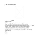 Code nghe nhạc online