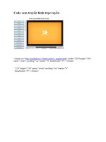 Code xem truyền hình trực tuyến